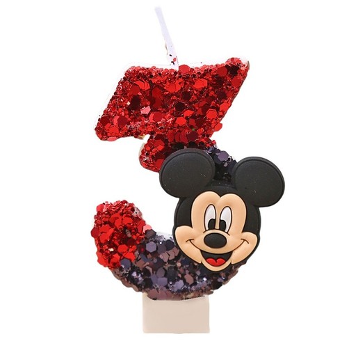 Mickey mouse birthday candle - mickey,