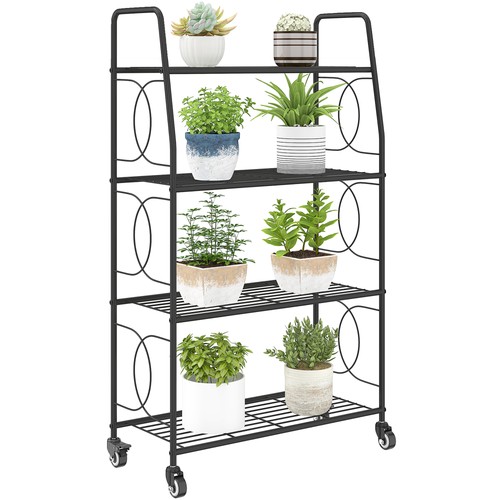 Outsunny tier metal plant - outsunny, 4-tier