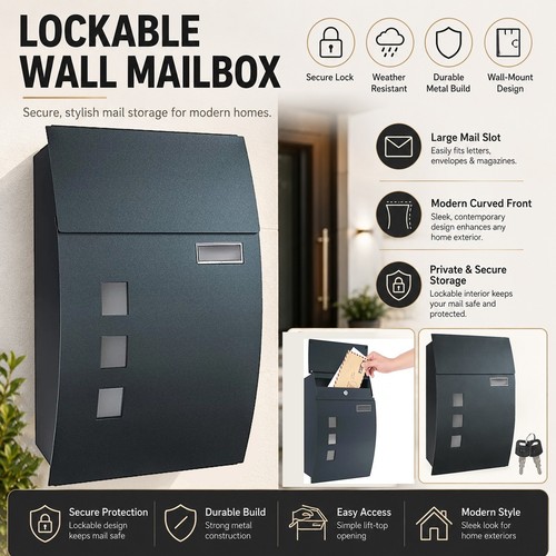 Large letter box - large, mail