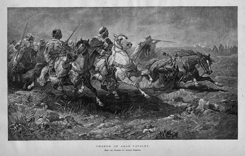 Horses charge arab - of,