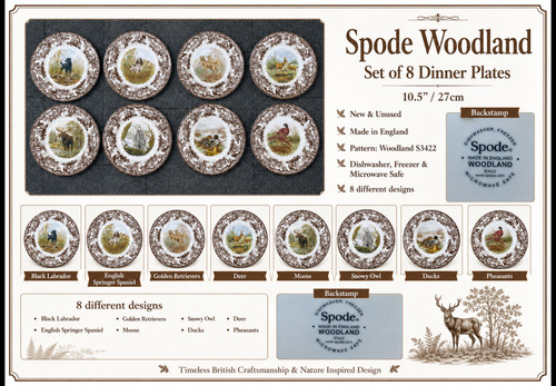 Spode woodland dinner - woodland, 10.5”