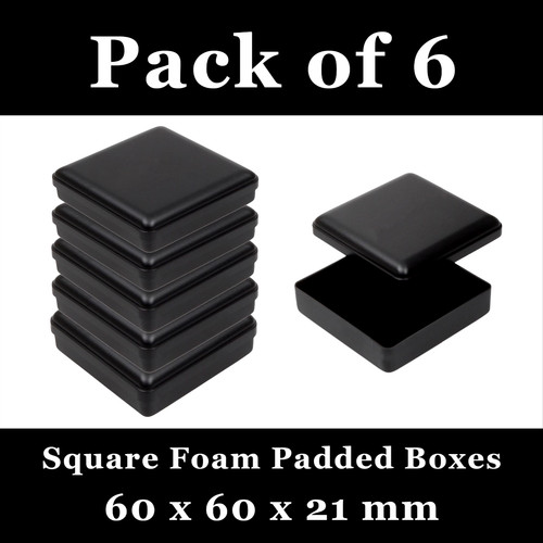 Square jewellery gift boxes - 6x,