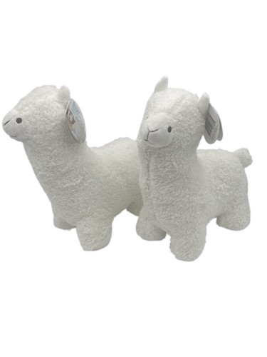 Cute white alpaca door - alpaca,