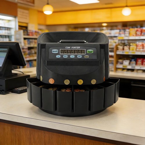 Coin money counter sorter - money,