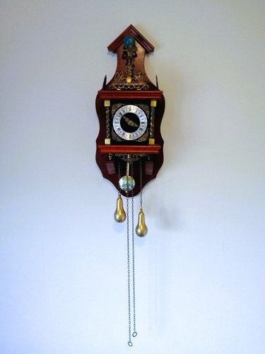 Vintage dutch wall clock - vintage,