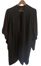 Black Graduation Gown Plain Short Sleeves Durham University Undergraduate Size S