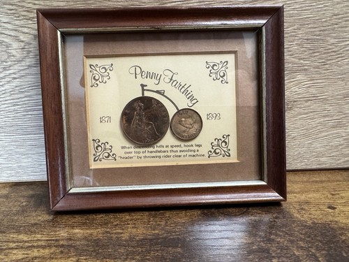 Vintage framed penny farthing - vintage,