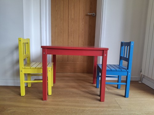 Colourful children table and - children's,