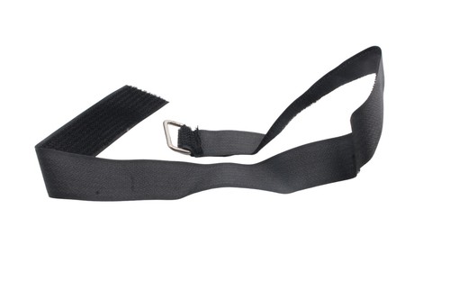 Seat retaining strap fastening