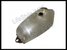 Yamaha XT TT 500 Petrol Fuel Gas Tank - Raw Steel Finish 1977 with Cap and Tap