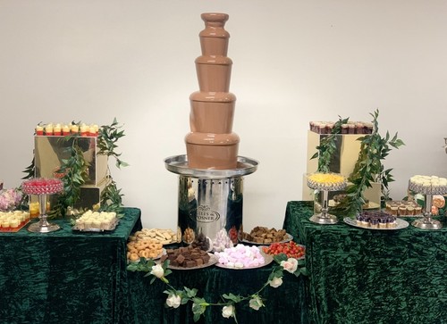 Large chocolate fountain - chocolate,