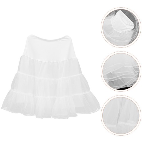 Wedding dress hoop - dress, white