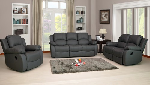 Leather recliner sofa 1 - leather,