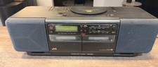 JVC RC B1 Boombox CD Radio Twin Cassette Please Read