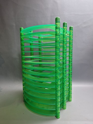 90s italian plastic neon green
