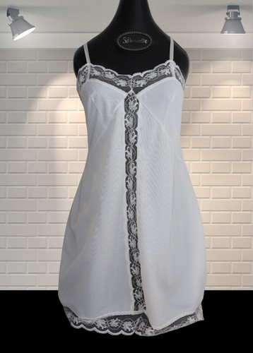Vintage white nylon lace - vintage, &