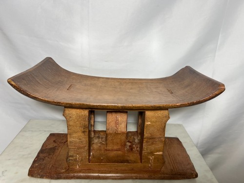 Antique ashanti stool hand - antique,
