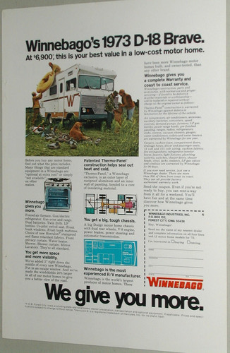 1973 winnebago motor home - winnebago,