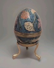 Vintage Brass and enamel