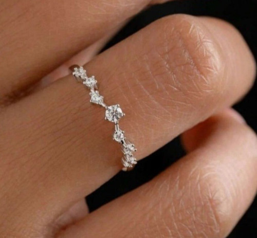 Silver delicate stacking - silver,