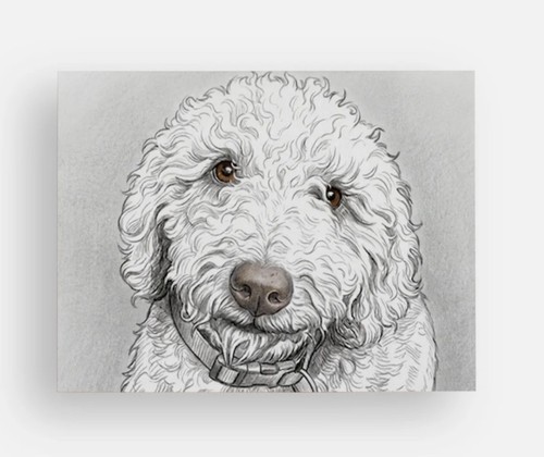 Bedlington terrier fridge - bedlington,