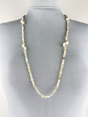 Vintage cowrie shell long - cowrie,