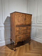 An Antique Style Mahogany Cocktail Cabinet Cupboard Drawers ~Delivery Available~