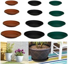 Plastic Saucer Base Round Plant Flower Pot Plate Water Drip Tray Planter Garden 