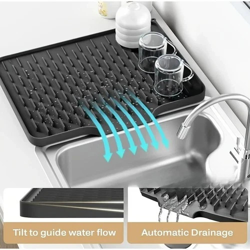 Silicone drying mat sink - silicone,