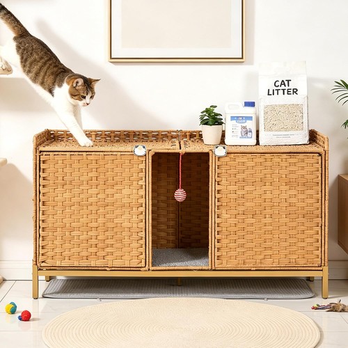 Double cage cat litter - double,