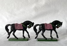 2 Vintage Plastic Toy Black