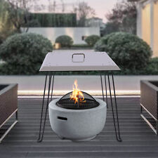 Fire Pit Heat Deflector Outdoor Fire Pit Cover Stainless Steel Shield 26''X26''