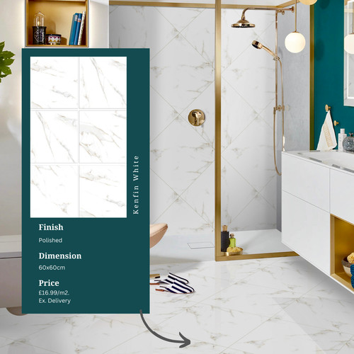 Kenfin white marble - kenfin,