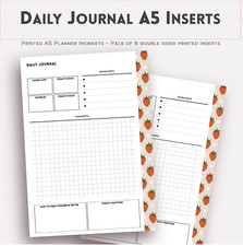 Printed A5 Daily Insert A5