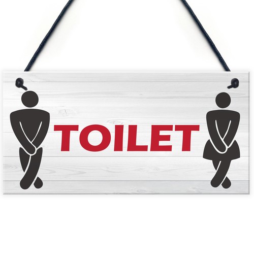 Retro toilet sign funny - sign,