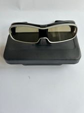 Panasonic TY-EW3D10E 3D Glasses Black & Silver with Case Untested Sold as spares