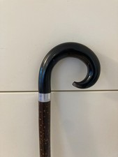 Lovely Buffalo Horn crook HANDLE on Hazel ,Walking and Hiking stick.