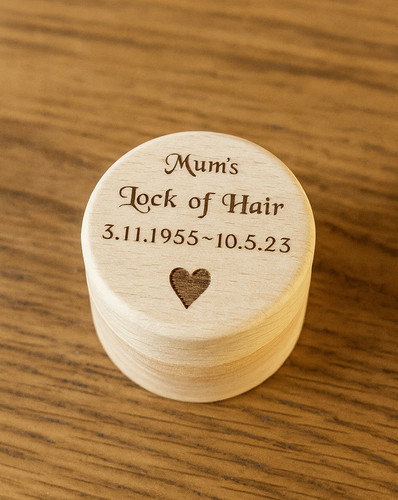 Small wooden urn for human - wooden,