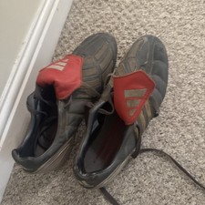 Vintage 2002 Adidas Predator Mania Fifa  Gunmetal Grey Football Boots -  UK 11