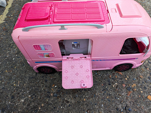 Barbie pink camper - van, vehicle