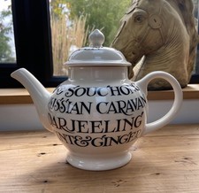 Emma Bridgewater Black Toast 4 Mug Teapot first quality 
