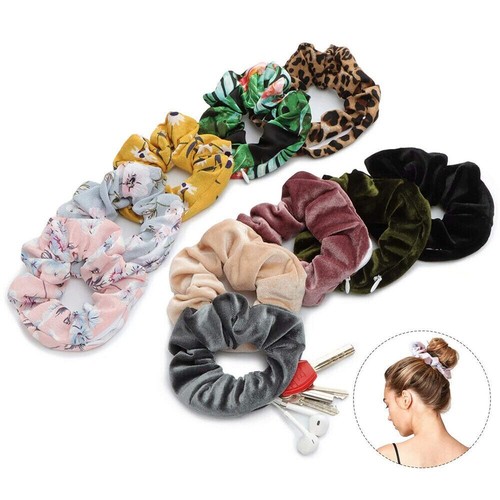Hidden storage hair scrunchie - hair,