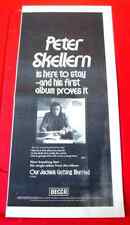 Peter Skellern ‎You're A Lady/Our Jackie..ORIG 1972 Press/Mag ADVERT 17.5"x 7.5"
