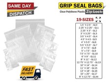 GRIP SEAL BAGS Self Resealable