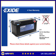 Car Battery EB950 Exide 017