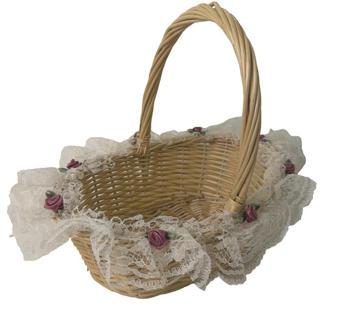 Lace roses vintage - vintage, wicker