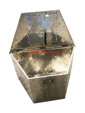 BRAND NEW Lockable Aluminium Chequer Plate Toolbox 865x365x560x522mm  ✅