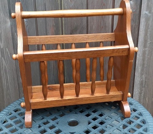 Vintage wooden magazine rack - wooden,