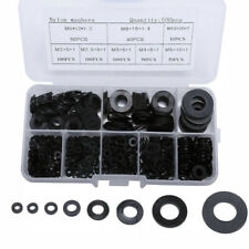 500pcs Flat Washers Nylon Rubber Rings Plain Repair Gasket Assortment M2-M10 Set