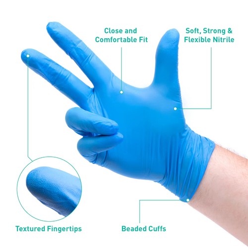 Nitrile gloves powder free - free, non